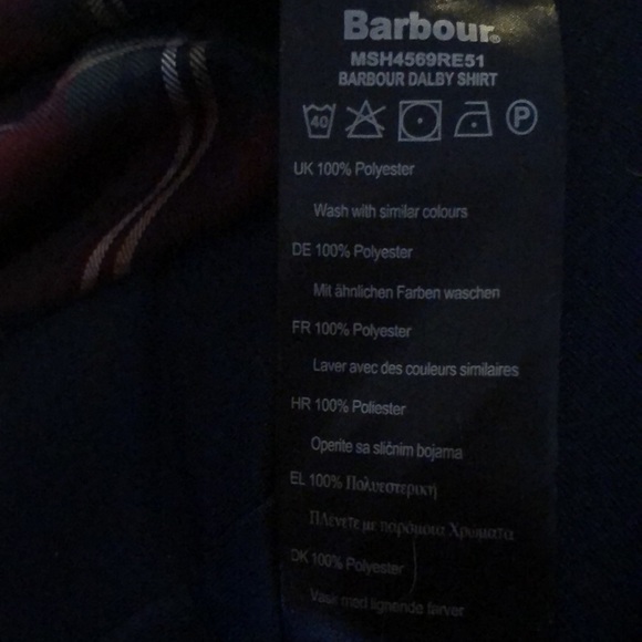 Barbour long sleeve plaid shirt - Picture 7 of 7